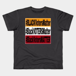 Black Voters Matter - Tri-Color - Double-sided Kids T-Shirt